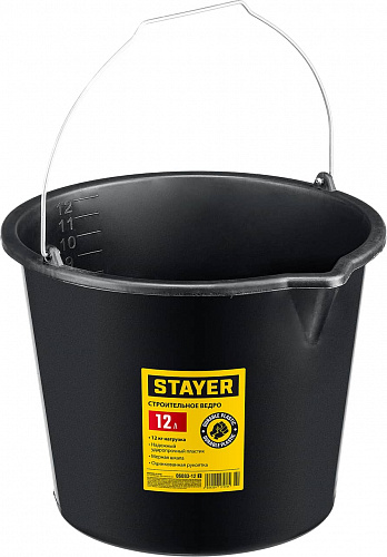 Ведро строительное пластиковое 12л STAYER STRONG