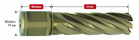 Фреза кольцевая 15 х 55 мм, арт.20.1270U-15