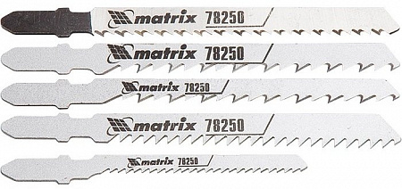 Набор полотен для электролобзика по дереву, 5шт. // MATRIX Professional